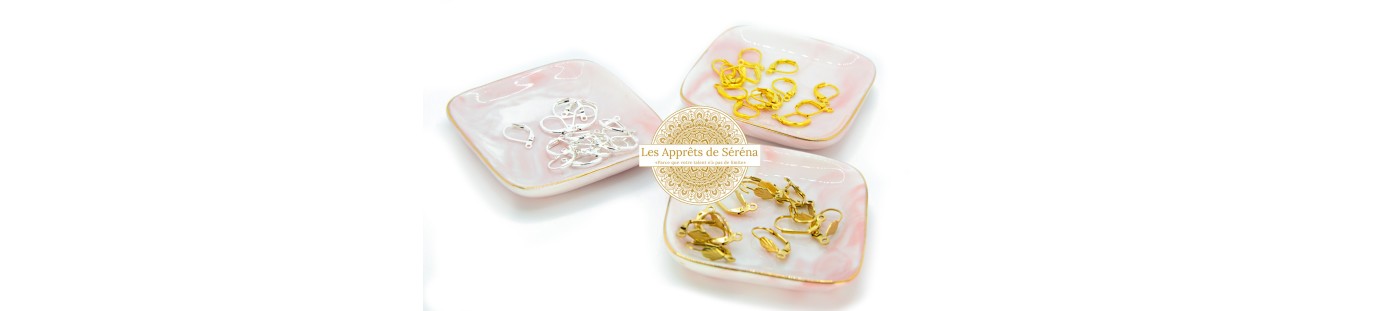 Boucles d'oreilles attache dormeuses en acier inoxydable ou laiton