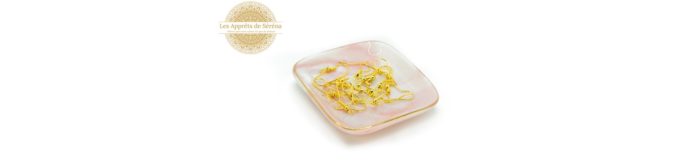 Crochets boucles d'oreilles en acier inoxydable ou laiton