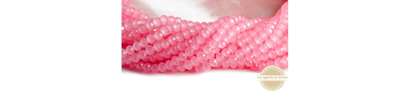 Perles en verres, lisse ou à facettes - les apprêts de Séréna