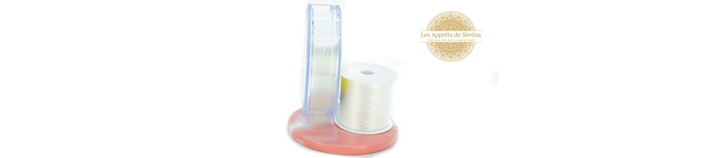 Fils cristal élastique transparent et couleur - Les apprêts de Séréna