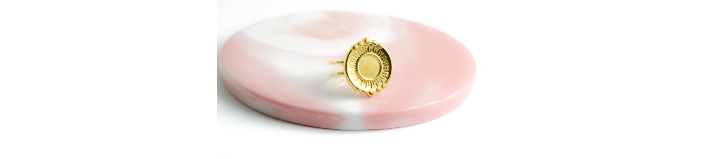 Supports bague à personnaliser acier ou laiton - Les apprêts de Séréna