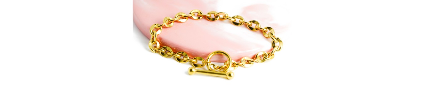Supports pour bracelet à personnaliser en laiton ou acier inoxydable