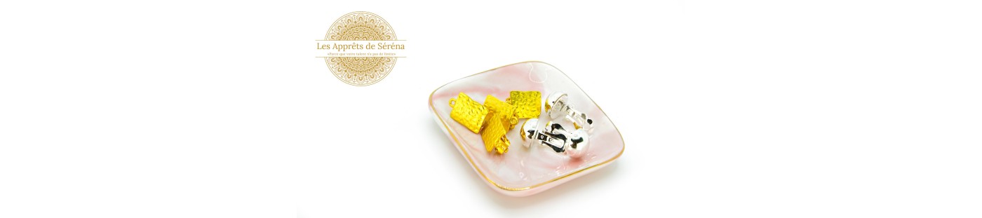 Clips d'oreille acier inoxydable  ou alliage - Les apprêts de Séréna