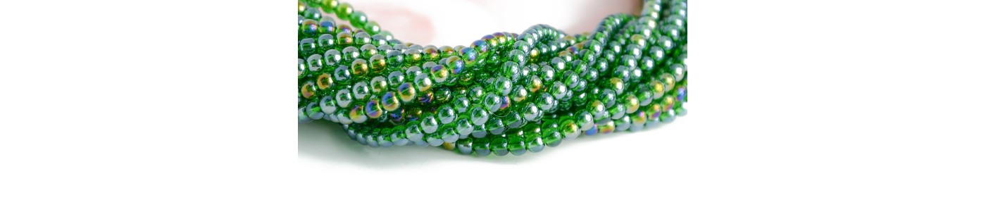 Perles en verre taille 3 mm et  3.5mm - Les apprêts de Séréna