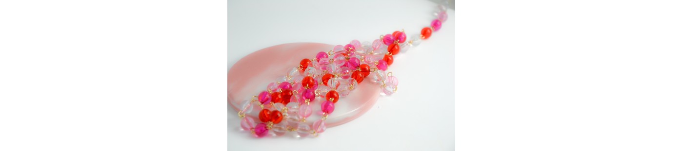 Perles à facettes en verre colorés  taille 8mm - Les apprêts de Séréna