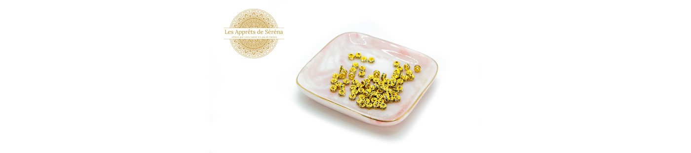 Perle à strass  intercalaire à strass en laiton