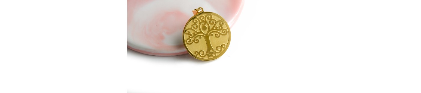 Pendentifs en acier inoxydable couleur or /Les apprêts de Séréna