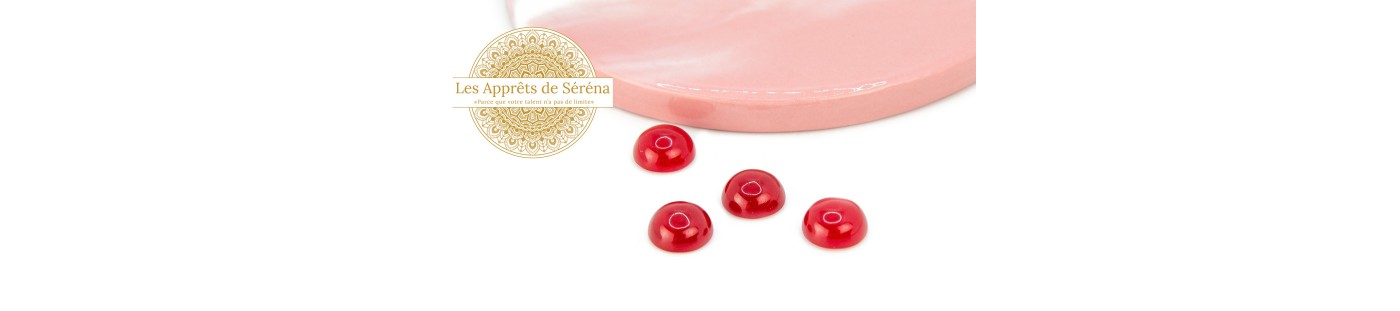 Cabochons ronds et plats  taille 12mm en pierre gemme naturelle