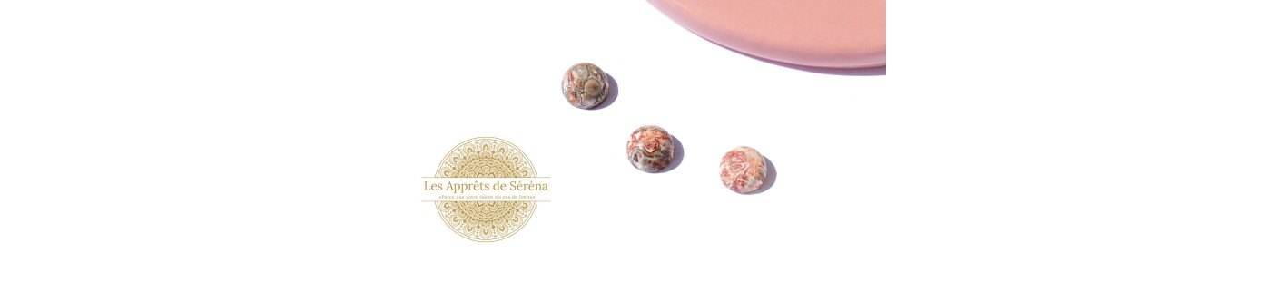 Cabochons ronds et plats  taille 10mm en pierre gemme naturelle