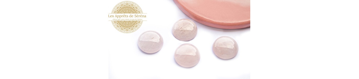 Cabochons ronds et plats taille 20mm en pierre gemme naturelle